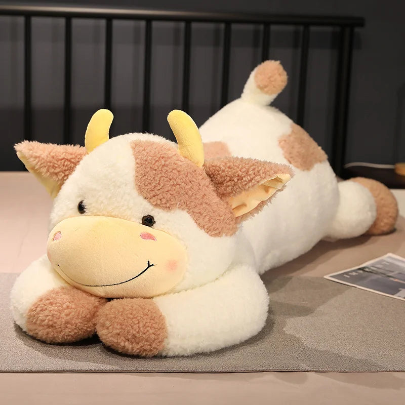 peluche vache brun coton doux sommeil rassurant apaisant enfant