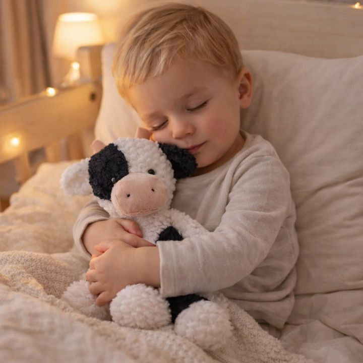 peluche vache douce apaisante réconfortante rassurante enfant câlin