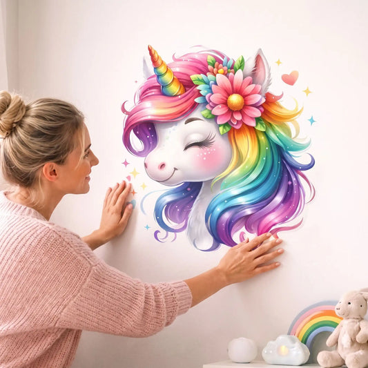 stickers muraux chambre maman souriante