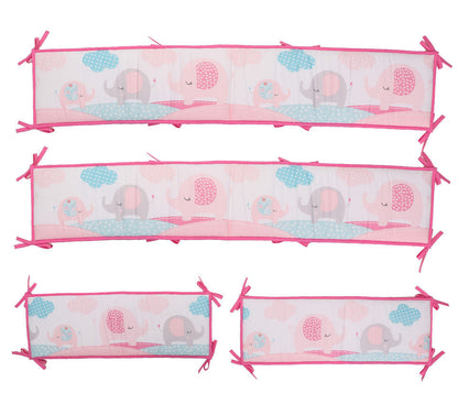 tour de lit bébé fille 4 pièces