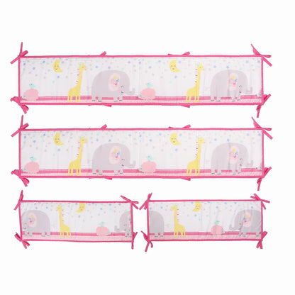 tour de lit bébé fille 4 pièces