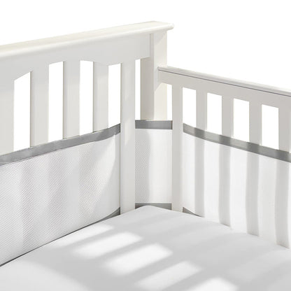 tour de lit bébé respirant gris