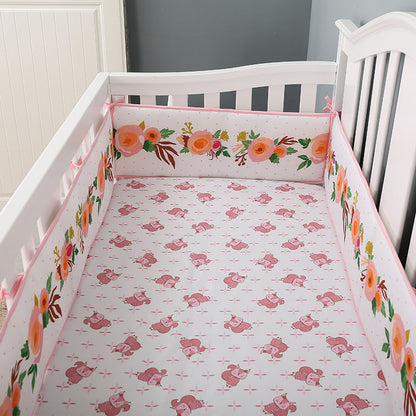 tour de lit fleur fille par chocs protecteur berceau