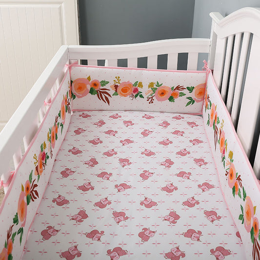 tour de lit fleur fille par chocs protecteur berceau