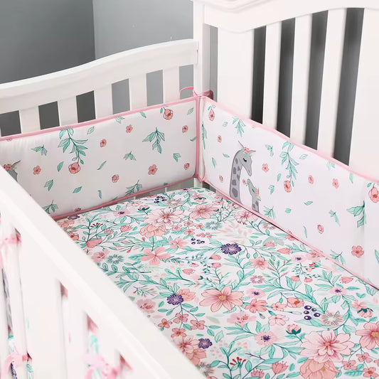 Tour de lit girafe protection sommeil paisible bébé