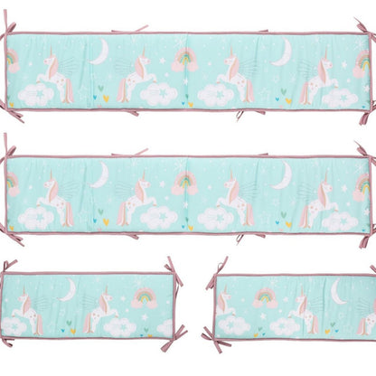 tour de lit licorne cœur étoile 4 pièces