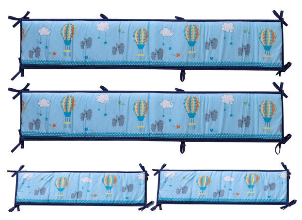 tour de lit montgolfière protection sommeil 4 pièces