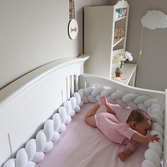 Tresse de lit bébé | Blanche