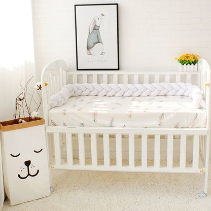 tresse de lit 3m blanc coton décoration chambre bébé