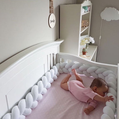 tresse de lit 3m blanc coton enfant berceau