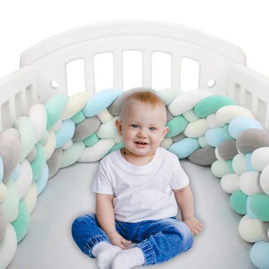 Tresse de lit  3m | Bleu-Gris-Vert