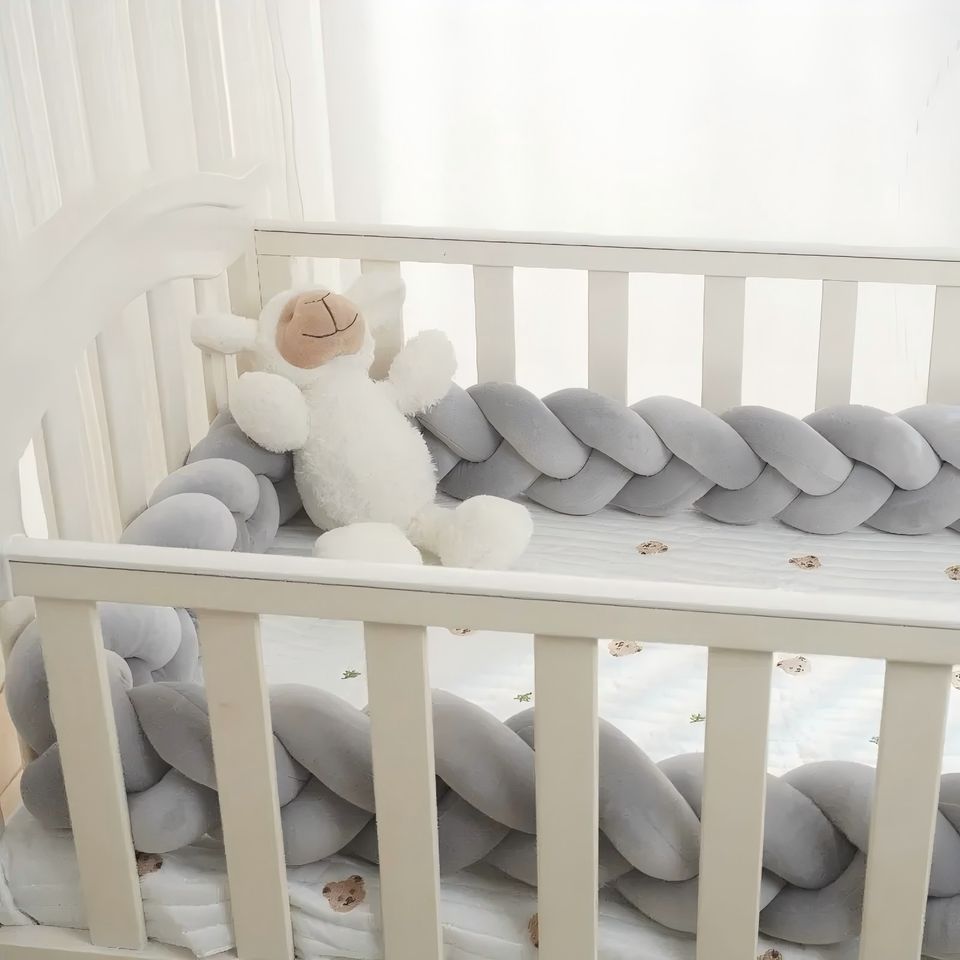 tresse de lit 3m gris durable coton