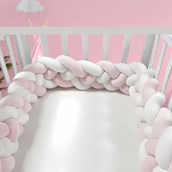 Tresse de lit 3m | Rose-Blanc