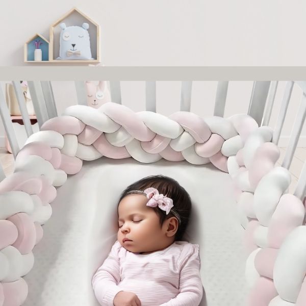 Tresse de lit 3m | Rose-Blanc
