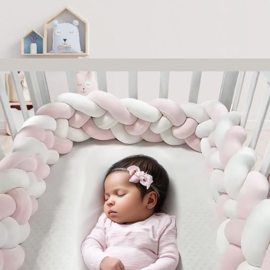 Tresse de lit 3m | Rose-Blanc