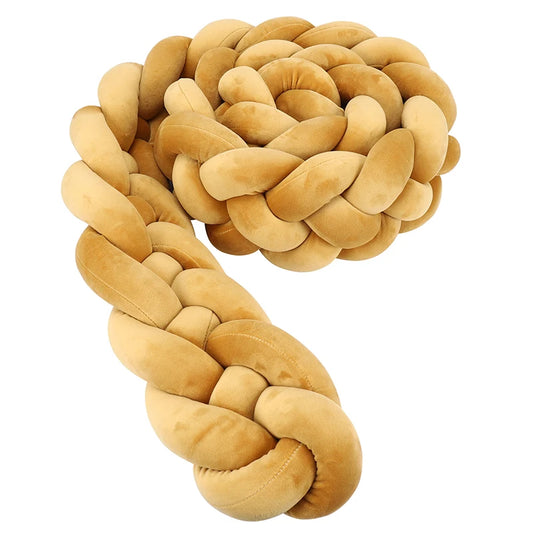  tresse de lit 4 brins moutarde