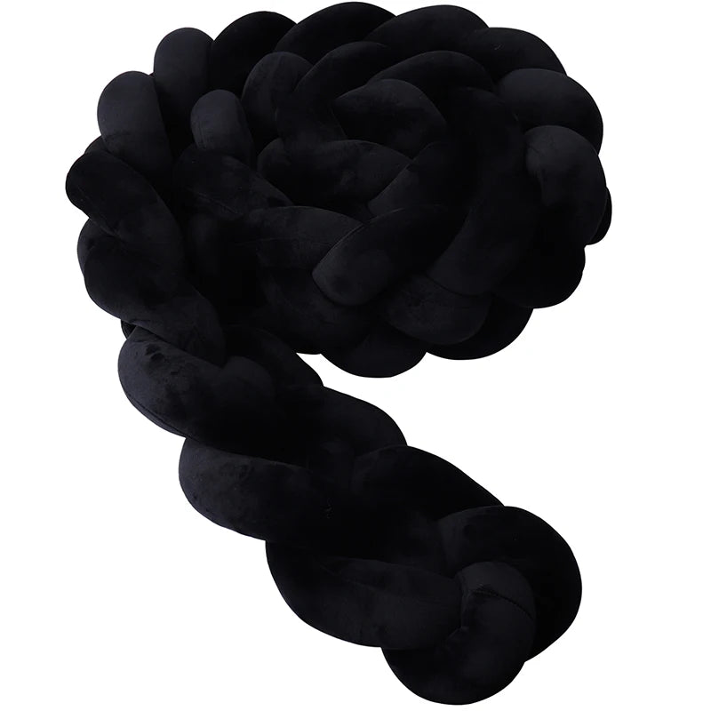 tresse de lit 4 brins noir