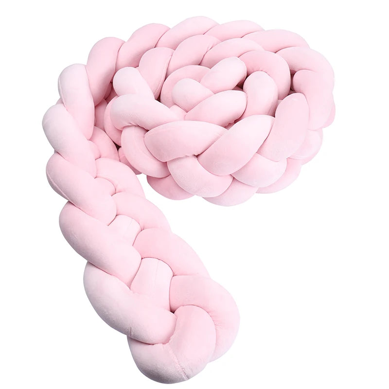 tresse de lit 4 brins rose