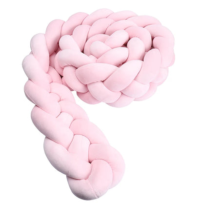 tresse de lit 4 brins rose