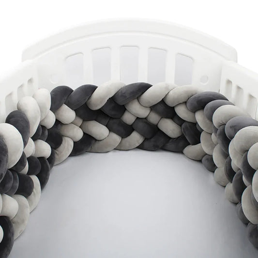 tresse de lit  4m gris noir