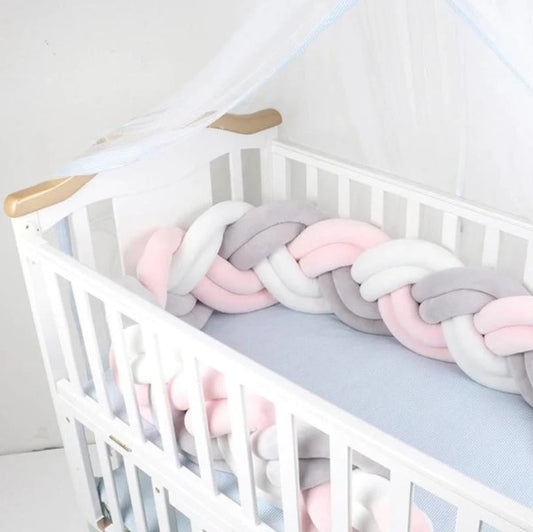 tresse delit 6 brins douce rose gris blanc