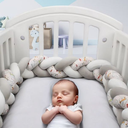 tresse de lit bebe gris blanc canard sommeil enfant