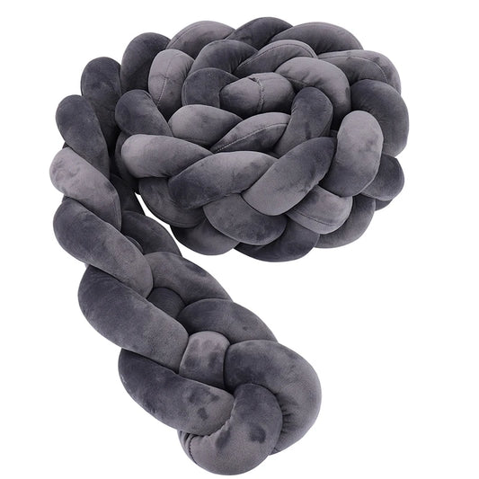 tresse de lit bebe gris fonce