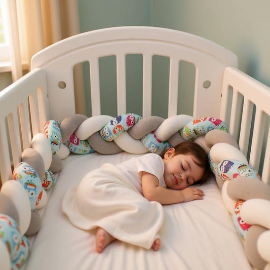 tresse de lit bébé hibou doux enfant endormi paisiblement