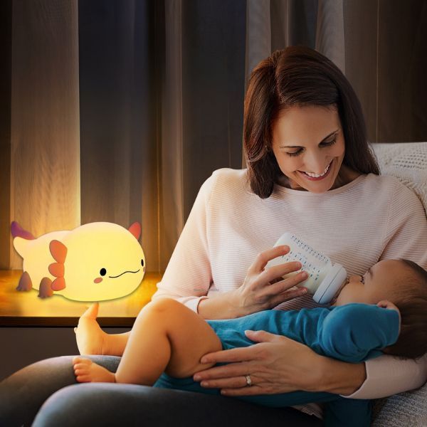 veilleuse bébé axolotl allaitement nocturne