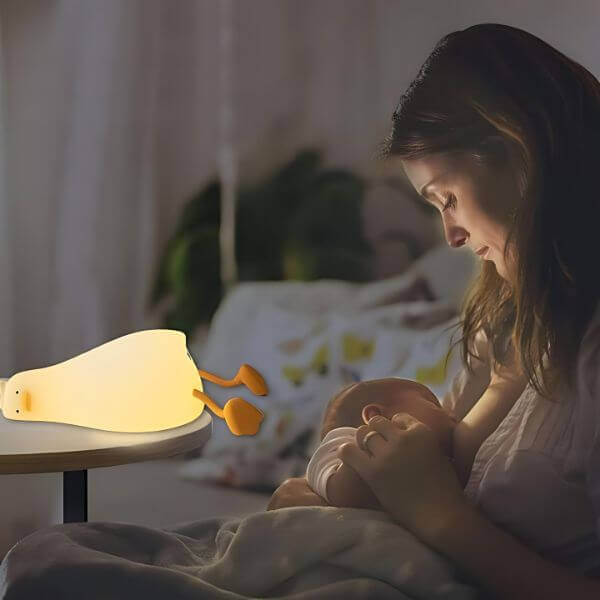 veilleuse bébé canard réglable allaitement nocturne