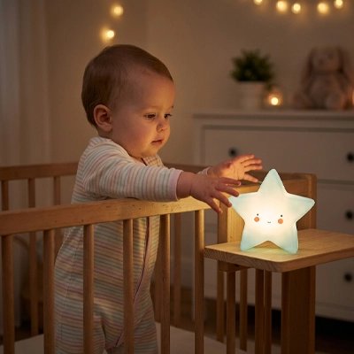 Veilleuse bébé étoile bleue enfant captivé