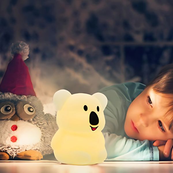 veilleuse bébé koala silicone lumière douce