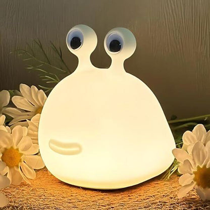 veilleuse bébé limace lumière ajustable rechargeable usb nomade