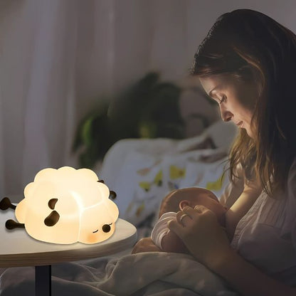 veilleuse bébé mouton souple maman allaite bébé nuit