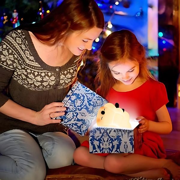 veilleuse bébé mouton usb silicone cadeau fille