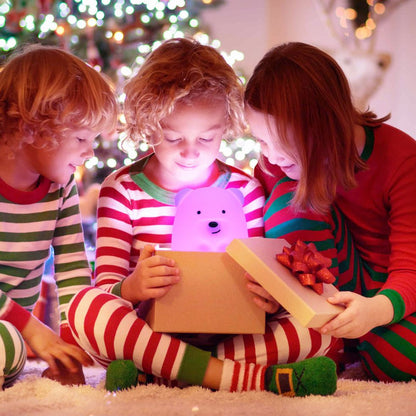 veilleuse bébé ours adorable cadeau noël anniversaire enfants heureux