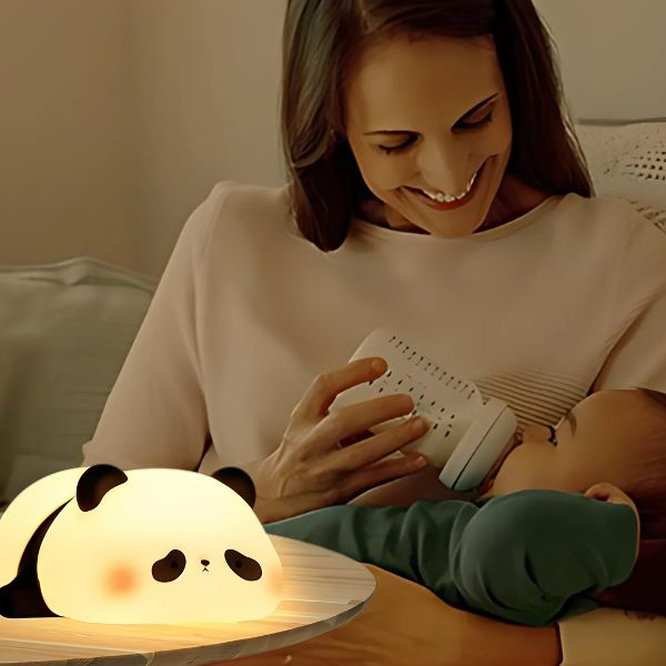 veilleuse bébé panda tamisée réconfortante maman allaite nuit