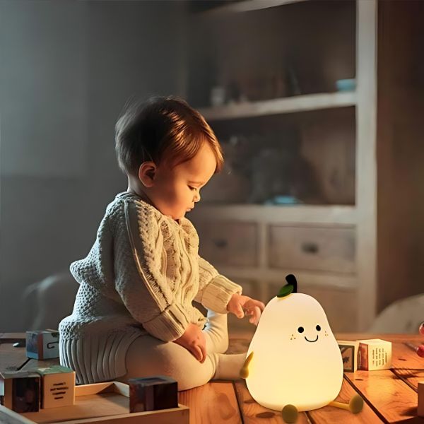 veilleuse bébé poire enfant touche veilleuse sécuritaire durable