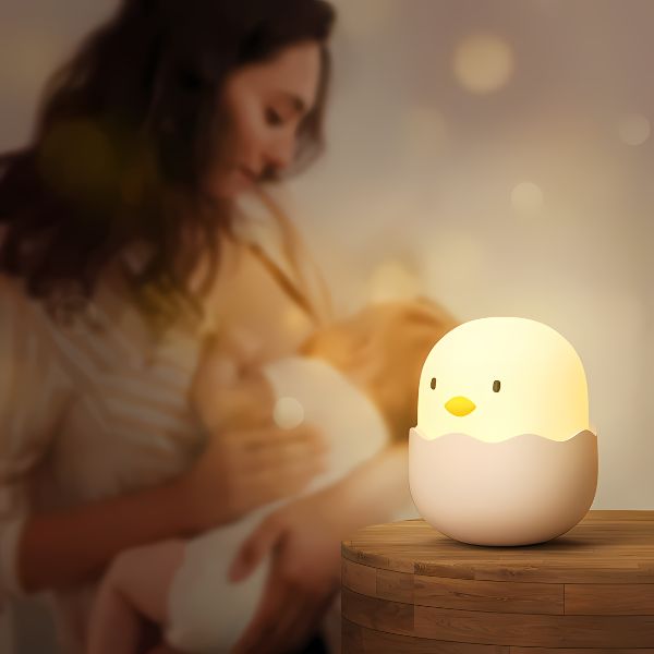 veilleuse bébé poussin lumineux tamisée allaitement nocturne