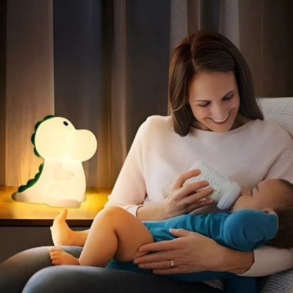 veilleuse dinosaure douce securitaire maman allaitement nocturne