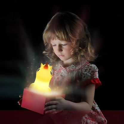 veilleuse enfant licorne silicone cadeau mignon fille noël anniversaire