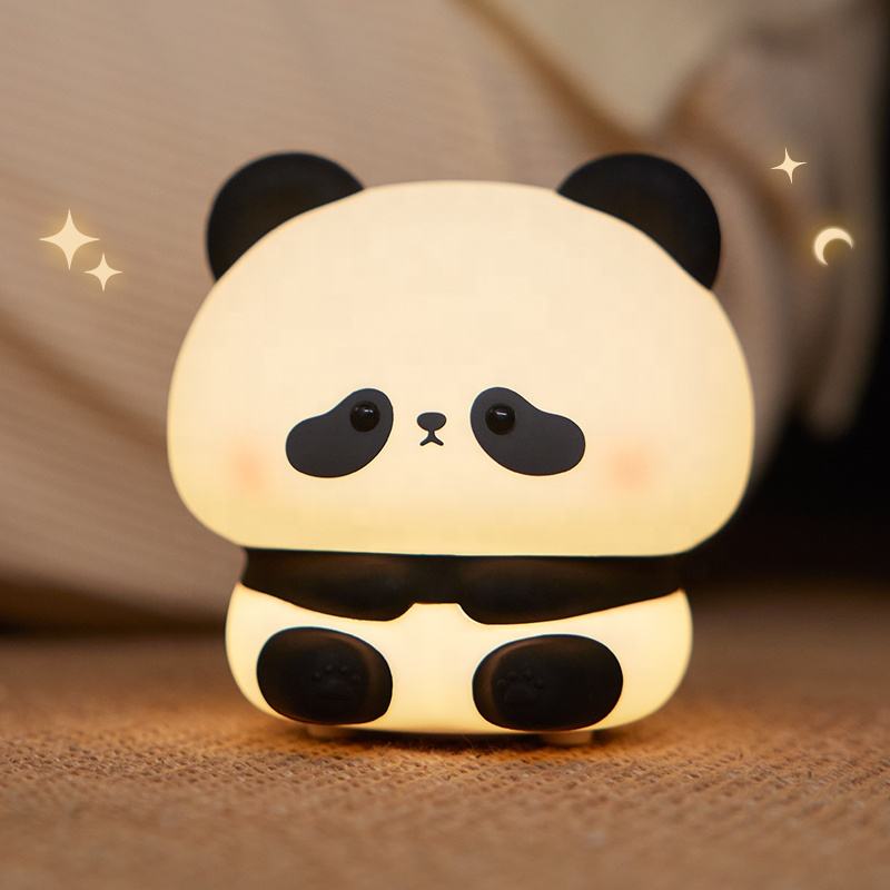veilleuse enfant panda portable usb rechargeable nomade tactile tamisee