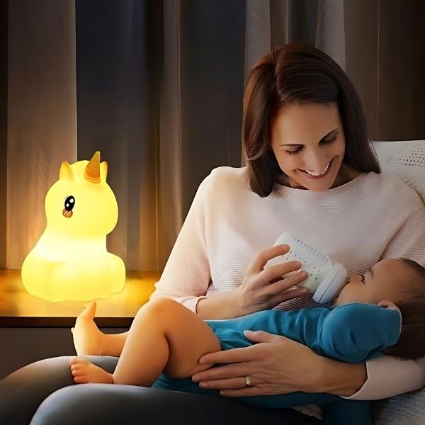 veilleuse enfant silicone chaleureuse-ajustable apaisante allaitement nocturne