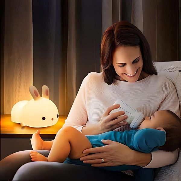 veilleuse lapin maman allaite bebe nuit calme
