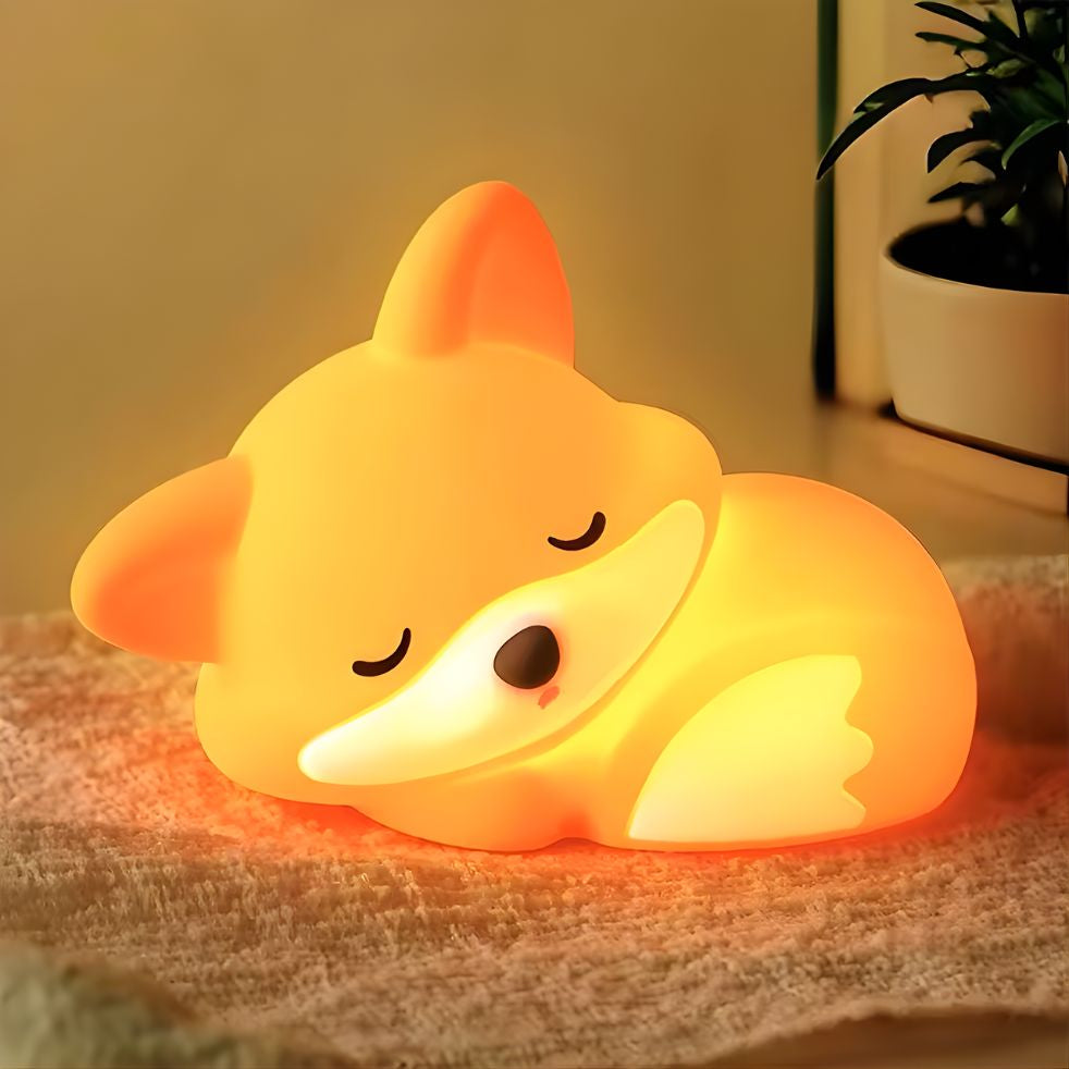 veilleuse renard decoration lampe chambre enfant