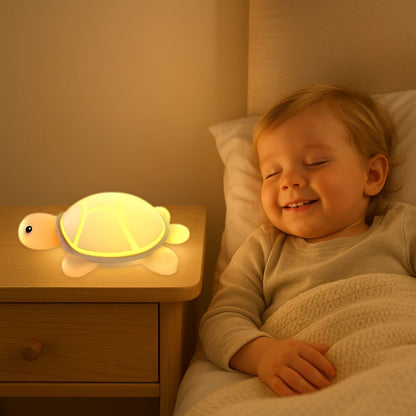 veilleuse tortue silicone rechargeable tactile portable garçon endormi